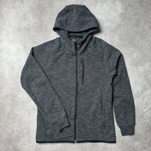 UNIQLO Men's Grey and Black Hoodie
